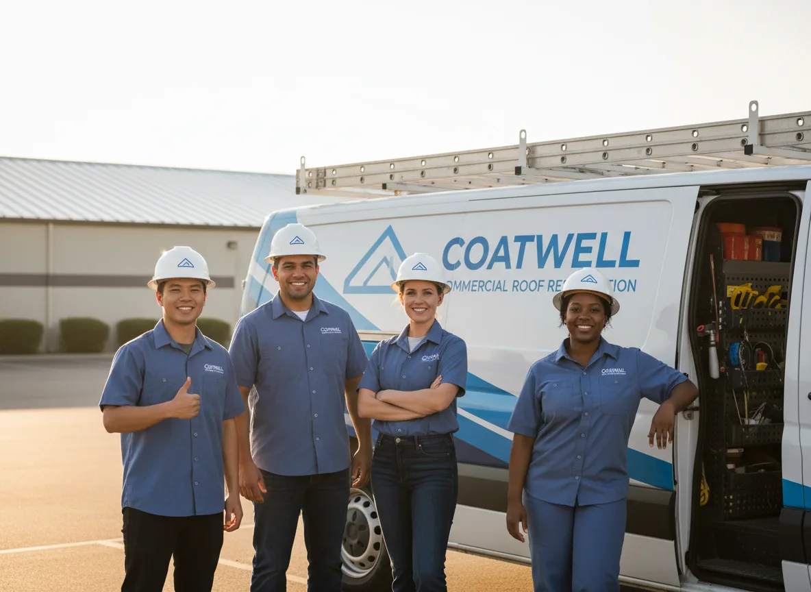 Commercial roof coating company in Reddick, IL
